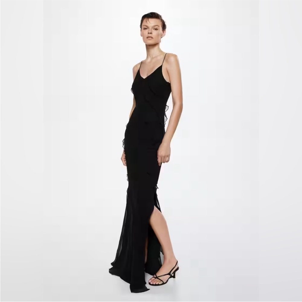 Mango Ruffle Maxi
